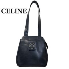 美品CELINE セリーヌ サークルロゴ ナイロン ハンドバッグ ミニバッグ