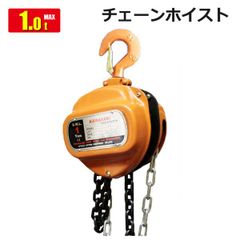 チェーンホイスト(手動式荷締め機)1000kg チェーンブロック3Mクレーン レバーホイスト ウインチ代わりに 倉庫・ガレージに