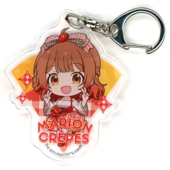 【中古】キーホルダー 花海佑芽 「学園アイドルマスター×マリオンクレープ アクリルキーホルダー 03/クレープ風ドレスver.(ミニキャライラスト)」