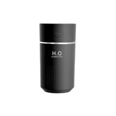 KMJ 卓上 加湿器 小型 超音波式 静音 ナイトライト 強力 大容量 360ml USB アロマ 対応 ポータブル ミニ かしつき デスク オフィス 寝室 車 メーカー１年 ノーマル （ ブラック ） 1