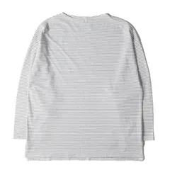 KAPTAIN SUNSHINE キャプテン サンシャイン Tシャツ サイズ:38(M) 23SS ボートネック ボーダー ロングスリーブTシャツ Hard Twisted Border Jersey Boatneck L/S Tee ホワイト グレーのサムネイル