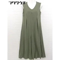 ◇ Khaju カージュ SHIPS シップス ワイドパンツ ノースリーブ オールインワン カーキ レディース  【中古】 【1108270001600】のサムネイル