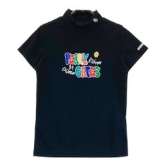 サイズ：0 PEARLY GATES パーリーゲイツ 2024年 ハイネック 半袖Tシャツ  ブラック系 [240101487670] ゴルフウェア レディース ストスト