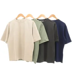 ユニクロ UNIQLO 美品 24SS 4点セット まとめ エアリズムコットンオーバーサイズTシャツ 5分袖 M ネイビー オリーブ グリーン ベージュ /UO