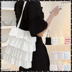 フリルトートバッグ レディース 肩掛け鞄 大人可愛いプリーツトート カジュアルきれいめ 肩掛けバッグ 大容量 韓国風バッグ おしゃれ 女性 ティアードバッグ 軽量 スクエアバッグ縦型 軽やかなドット柄鞄 サブバッグ通勤通学