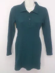 ◇ SPIRALGIRL スパイラルガール 長袖 ミニ ワンピース サイズF ブルー レディース P  【1301200004775】