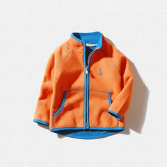 ☆ オレンジ ☆ 110cm ☆ キッズ フリースジャケット 暖かい 防寒 フリース ジャケット キッズ アウター おしゃれ フリースジャケット 子供服 ジャンパー 男の子 女の子 子ども こども 通学 ジャンバー 冬 秋 オシャレ 秋冬 可愛い 防寒 上着