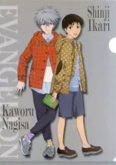 【中古】クリアファイル [単品]碇シンジ＆渚カヲル(私服) A4クリアファイル 「ヱヴァンゲリヲン新劇場版：Q 描き下ろし＆場面セレクトBセット」 セガ 遊んで、もらえるヱヴァンゲリヲンキャンペーン 