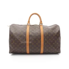 ルイ・ヴィトン LOUIS VUITTON ボストンバッグ キーポル50 モノグラム M41426 PVCコーティングキャンバス レザー キーポル50 ユニセックス Used B