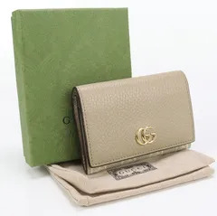 GUCCI グッチ バイカラー カードケース ダブルG 739525 AACFE 9543 名刺入れ GGスプリーム/レザー【中古】 レディース