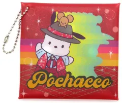 【中古】バッグ ポチャッコ スクエアポーチ 「Happyくじ Sanrio characters DISCO」 スクエアポーチ賞