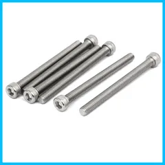 【人気商品】x 70mm M6 DIN912 304ステンレス シルバートーン 六角穴付きボルト 6個入り uxcell