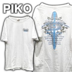 PIKO 半袖Tシャツ メンズLサイズ サーフボードプリント 平成 90's 00's y2k