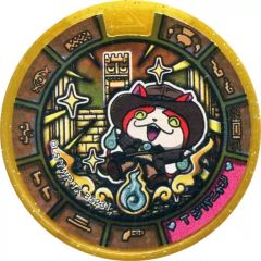 [중고] 요괴 메달 [코드 보증 없음] T 지바냥 트레저 메달 (홀로 골드 랭크) [요괴 워치 요괴 메달 트레저 섀도우 사이드]