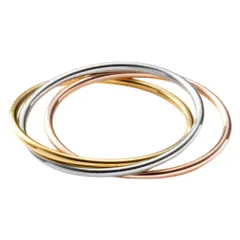 【スリーミックス × 15号】[Cream dot. クリームドット公式] リング 指輪 レディースステンレス製 金属アレルギー つけっぱなし サージカルステンレス トリプル 3連 3重 スキンジュエリー 大人 ミックスゴールド 3MIX 