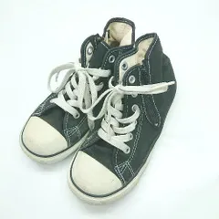 ◇ Θ CONVERSE コンバース キッズ ハイカットスニーカー サイズ20 ブラック ホワイト系 女の子 男の子 E  【1502060027410】