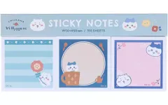 【中古】ノート・メモ帳 ちいかわ＆ハチワレ(ブルー) 付箋メモパッドカラー 「ちいかわ」