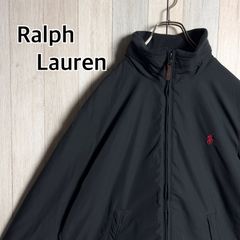 POLO RALPH LAUREN ポロ ラルフローレン ジップジャケット ポリエステル ブラック M スウィングトップ  ブルゾン