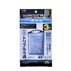 GEX AQUA FILTER 活性炭パワーマットL 物理・生物・吸着 トリプルろ過 簡単ラクラクパワーフィルターL用交換ろ過材 3個入