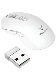 【新着商品】Vaydeer マウスジグラー 内蔵マウスマウバー付きマウス Mouse Jiggler 検出不可 ランダムな動き コンピュータを覚醒させる オフィス、リモートワーク、オンラインミーティング用、生産性向上（白）
