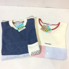 新品 未使用☆TINKERBELL ティンカーベル 長袖Tシャツ&トレーナー 2枚セット 120 キッズ 男の子 ロンT