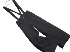 COMME CA ISM コムサイズム サスペンダー付 ワイド パンツ sizeS/黒 ■■ レディース