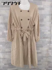■ MAJESTIC LEGON マジェスティックレゴン ウエストリボン 長袖 トレンチコート サイズM ベージュ レディース 【中古】 【1104080002608】のサムネイル