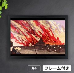小林清親「両国大火浅草橋」（1881年） 版画 明治時代 火事 火災