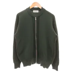 トゥモローランド トリコ TOMORROWLAND tricot ジップアップニットジャケット ブルゾン 切替 M 緑 グリーン /GVのサムネイル