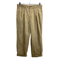 Eddie Bauer チノパン W34 エディーバウアー タックパンツ ライトブラウン 古着卸 アメリカ仕入 2404-871