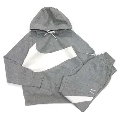 ナイキ NIKE テックフリース ジャージ セットアップ ビッグスウォッシュ パーカー パンツ グレー M