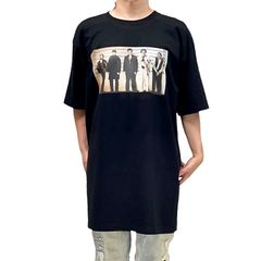 オリジナル ビッグTシャツ ユージュアルサスペクツ サスペンス映画 5人容疑者 マグショット ベニチオデルトロ ケヴィンスペイシー 黒 ブラック 2XL(3L) 3XL(4L) 4XL(5L) 5XL(6L) オーバー サイズ メンズ レディース ユニセックス
