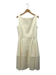 [極美品] FOXEY フォクシーNY ホワイト 半袖ワンピース 40 ドレス 新作美品 FOXEY フォクシー 美しい刺繍 ドレス ワンピース 送料無料