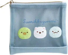 【中古】バッグ ぺんぎん?＆しろくま＆とかげ メッシュミニポーチ 「すみっコぐらし」