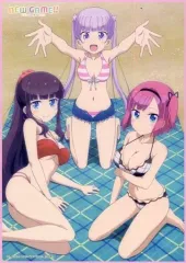 【中古】抱き枕カバー・シーツ(キャラクター) 青葉＆ひふみ＆紅葉 フリースブランケット 「NEW GAME!!」