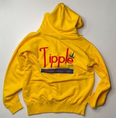 訳ありM【TPL™️】"T.Dole" hoodie ジップアップパーカー黄色