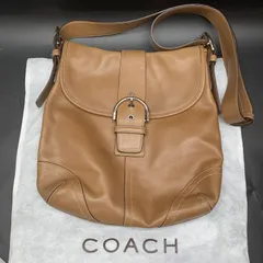 COACH コーチ ソーホー ショルダーバッグ 斜めがけ フラップ COACH レザーバッグ レディースバッグ ブラウン茶 本革のサムネイル