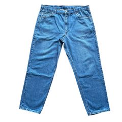 Carhartt メンズ デニム 40×30 大きめサイズ 革タグ USA ニカラグア カーハート ジーンズ