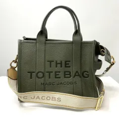 【中古】MARC JACOBS THE TOTE BAG 2Wayショルダーバッグ カーキ マークジェイコブス[17][240017717886]