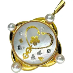【MIKIMOTO】K18 ピクウェ マザーオブパール・.。*・ MIKIMOTO】K18 ピクウェ マザーオブパール・.。*・