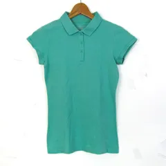 カルバンクライン ポロシャツ 半袖 ゴルフ スポーツウエア トップス レディース XSサイズ グリーン系 Calvin klein 【中古】