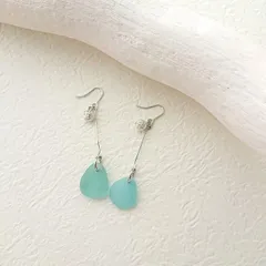 シーグラス ピアス 220228A