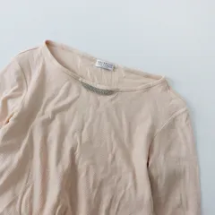 ブルネロクチネリ BRUNELLO CUCINELLI ネック ラインストーン リブ カットソー L/ピンク ラグジュアリー【2400013728874】のサムネイル