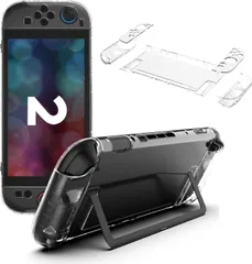 Switch2 対応 カバー 分体式設計 保護カバー クリアケース PC材質 スイッチ薄型 軽量 透明 クリア 耐衝撃 タンド機能 着脱簡単 指紋防止 傷防止 保護カバー(NO:SW2-A1)