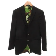 ハイドロゲン 良品 イタリア製 スカルボタン カモフラ総柄 テーラード