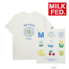 完売 ミルクフェド ミッフィー tシャツ Tシャツ ティシャツ MILKFED MIFFY ICON S/S TEE 103252011025 レディース ティーシャツ 白 ホワイト キャラクター ブランド うさぎ 兎 コラボ コラボレーション 半袖 可愛い