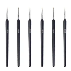 【新着商品】極細 面相筆 水彩筆 絵の具 筆 プラモデル 筆 6本セット 絵筆 習字 MINBOOT 油絵 アクリル絵の具 細筆 水彩画 塗装 アクリル 超極細の00000