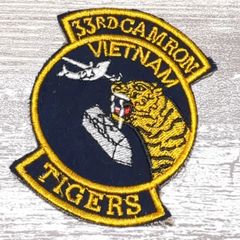 TI04 TIGER 虎 ベトナム 戦争 ワッペン 第33総合航空機整備飛行隊 タイガー トラ 動物 アメカジ カスタム リメイク