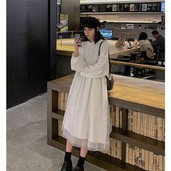 スウェットチュールドッキングワンピース　長袖　メーカー希望小売価格5,900円