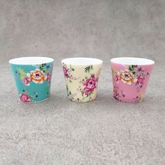 客家花布柄　コップ